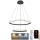 LED Fényerőszabályzós csillár kábellel LED/75W/230V 3000-6500K átm. 60 cm + távirányító
