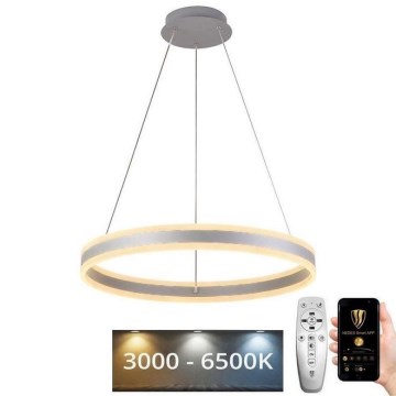 LED Fényerőszabályzós csillár kábellel LED/85W/230V 3000-6500K átm. 60 cm + távirányító