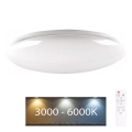 LED Fényerőszabályzós fürdőszobai lámpa PIRIUS LED/48W/230V átm. 38 cm 3000-6000K IP44 + távirányító
