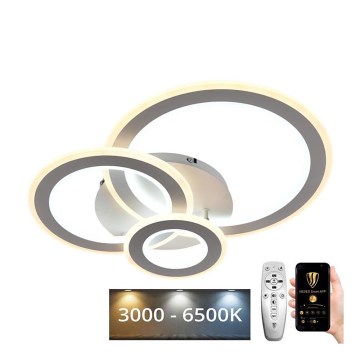 LED Fényerőszabályzós mennyezeti lámpa LED/90W/230V 3000-6500K + távirányító