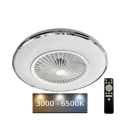 LED Fényerőszabályzós mennyezeti lámpa ventilátorral OPAL LED/72W/230V 3000-6500K + távirányító