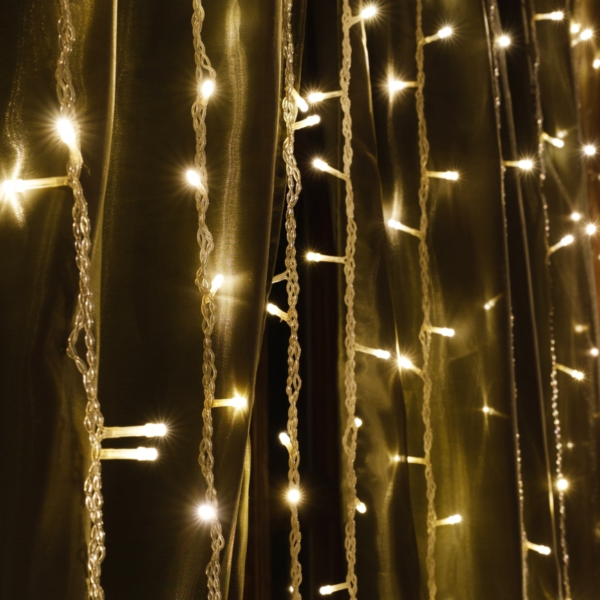 LED fényfüggöny ESTELLA 47xLED/8 funkcióval 3,5 m meleg fehér