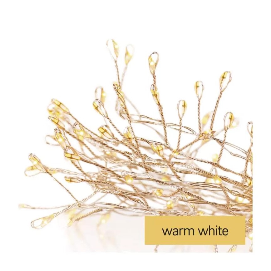 LED  fényfüzér 100xLED/3xAA 2,7m meleg fehér