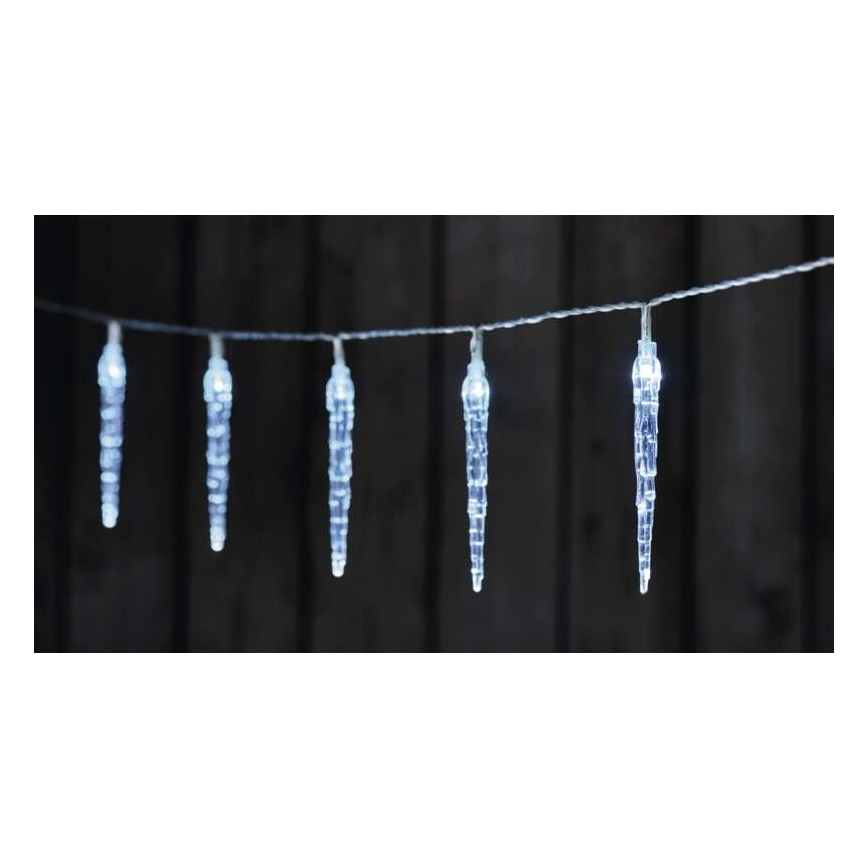 LED fényfüzér 10×LED/2×AA 1,65 m