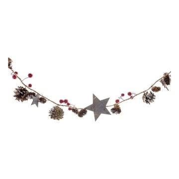 LED fényfüzér 10×LED/3×AA, 2,5 m — meleg fehér