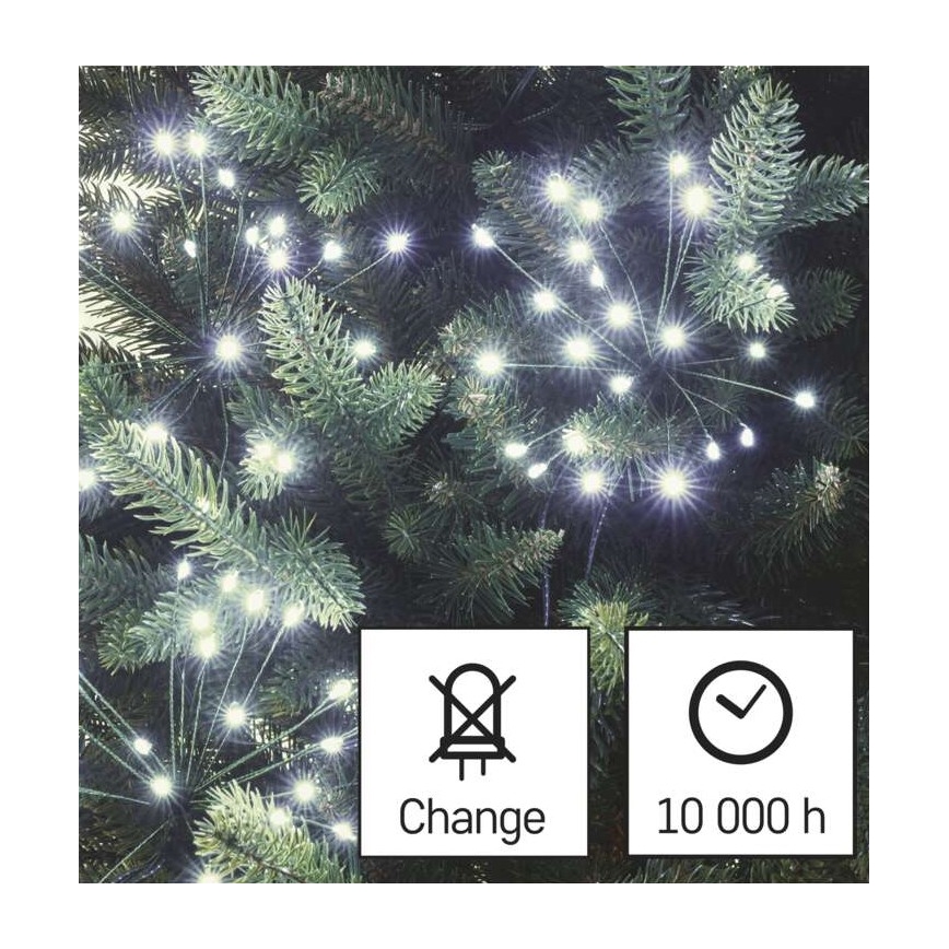 LED fényfüzér 150 LED/5,35 m hideg fehér