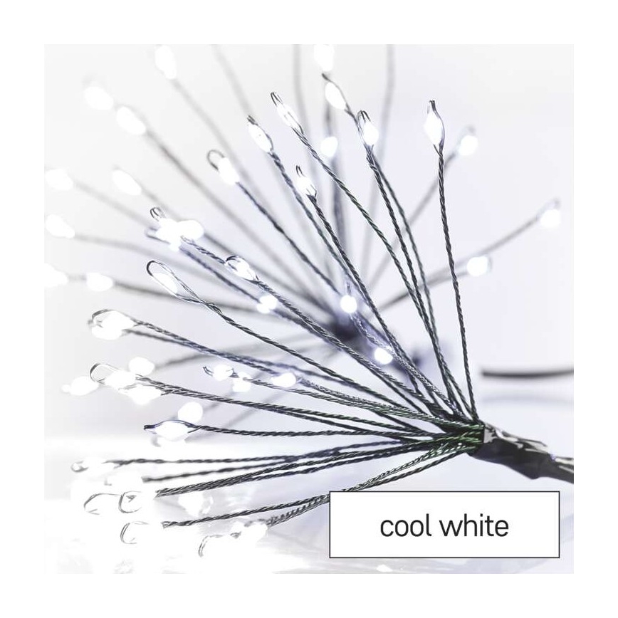 LED fényfüzér 150 LED/5,35 m hideg fehér