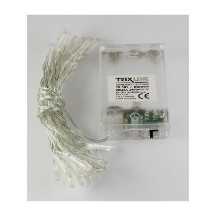 LED fényfüzér 20xLED/2 funkció 2,4m meleg fehér