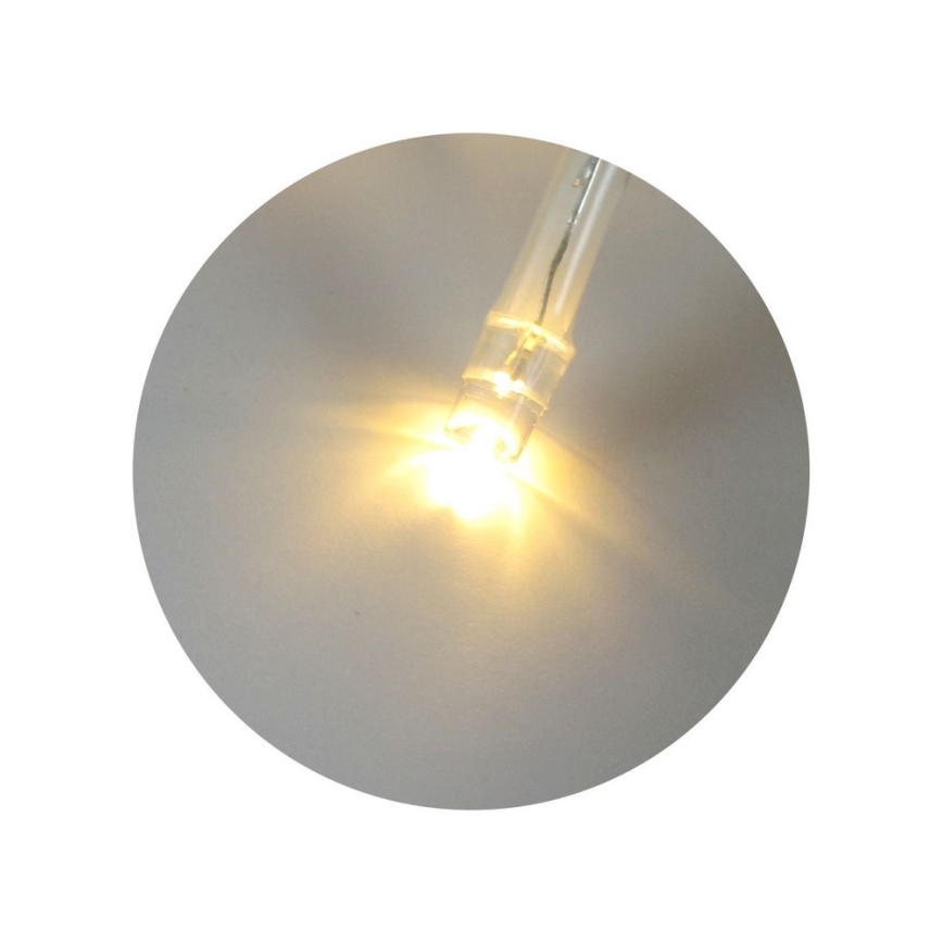LED fényfüzér 20xLED/2 funkció 2,4m meleg fehér