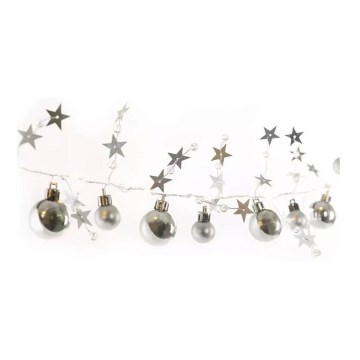 LED fényfüzér 20xLED/2xAA 2,2 m meleg fehér