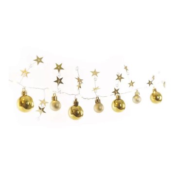 LED fényfüzér 20xLED/2xAA 2,2 m meleg fehér