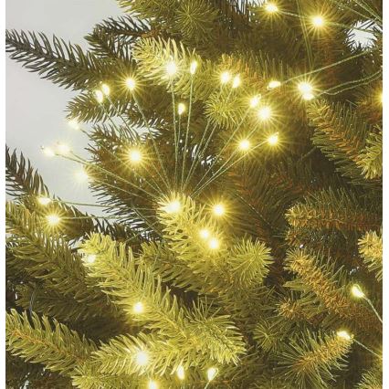 LED fényfüzér 300 LED, 5,2+3 m, meleg fehér