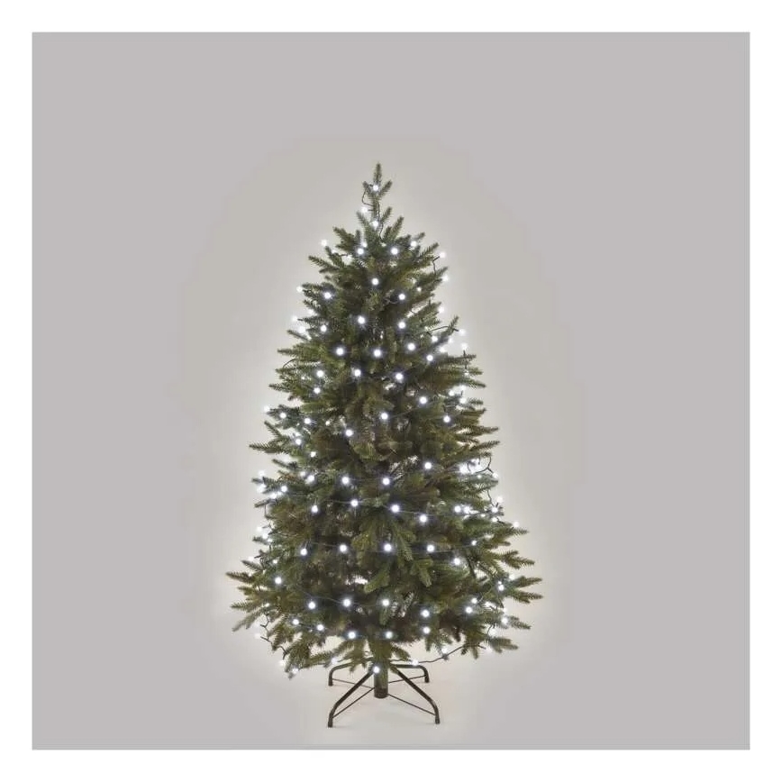 LED  fényfüzér 300xLED/8 funkcióval 35m hideg fehér