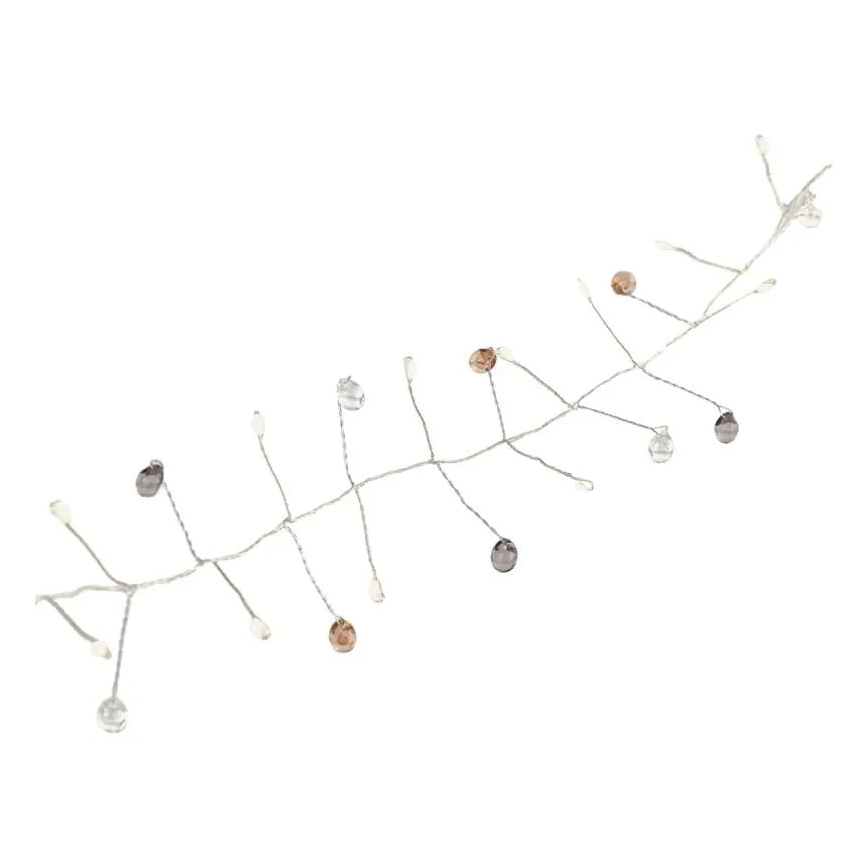 LED fényfüzér 40xLED/3xAA 1,5 m meleg fehér