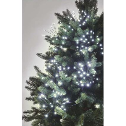 LED fényfüzér 450 LED, 8+3 m, hideg fehér