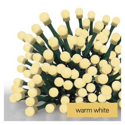 LED fényfüzér 80×LED/230V/8 funkciós 13 m IP44 meleg fehér