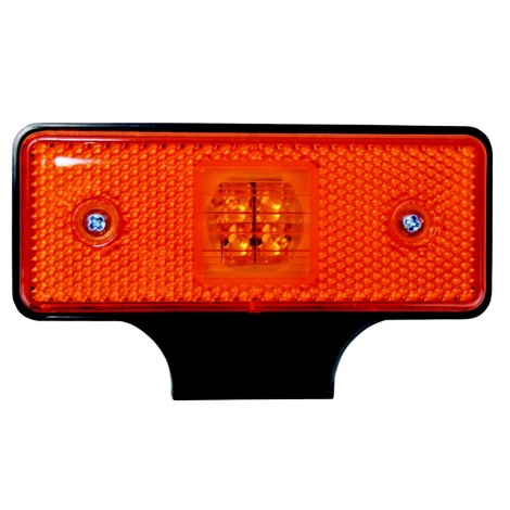LED Fényvisszaverő SINGLE LED/0,2W/12-24V IP67 narancssárga