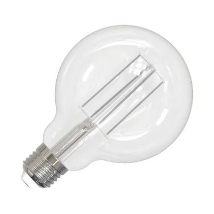 LED izzó FEHÉR FILAMENT G95 E27/13W/230V 3000K