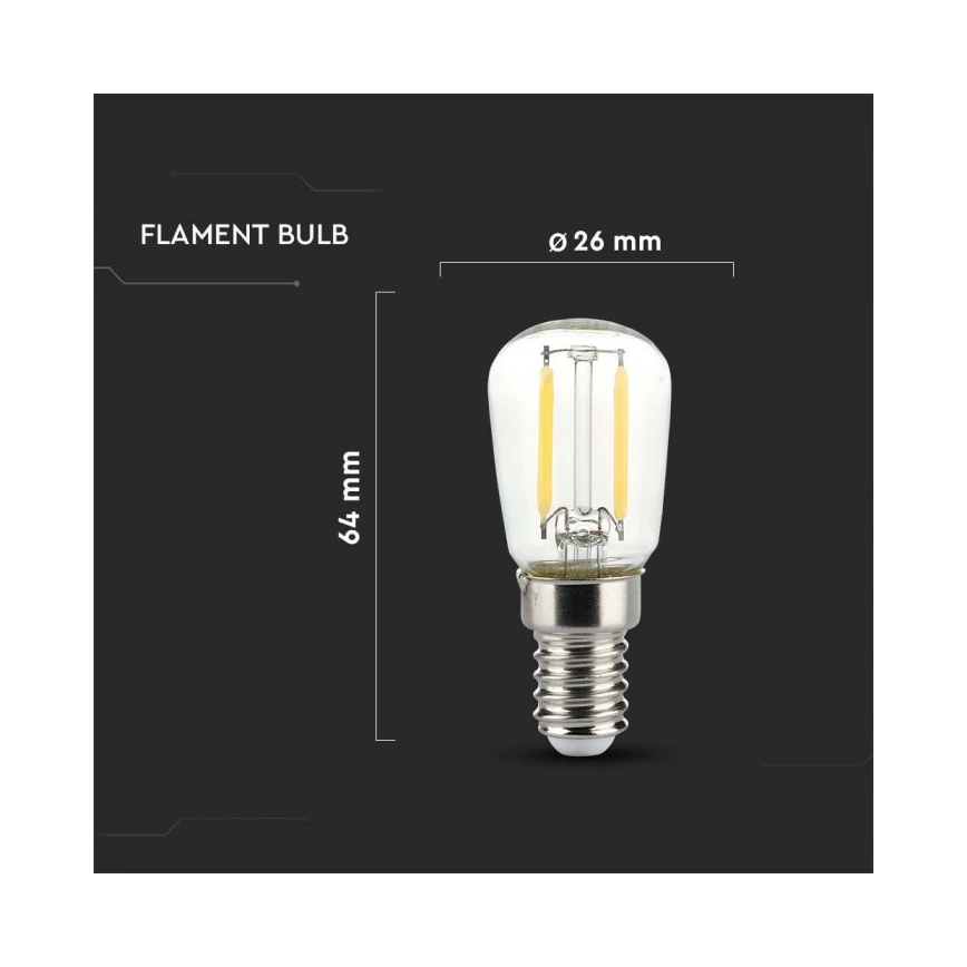 LED filament izzó ST26 E14/2W/230V 3000K