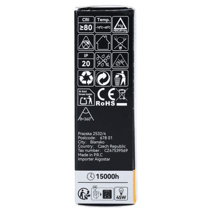 LED filament izzó T25 E14/6W/230V 3000K - Brilagi