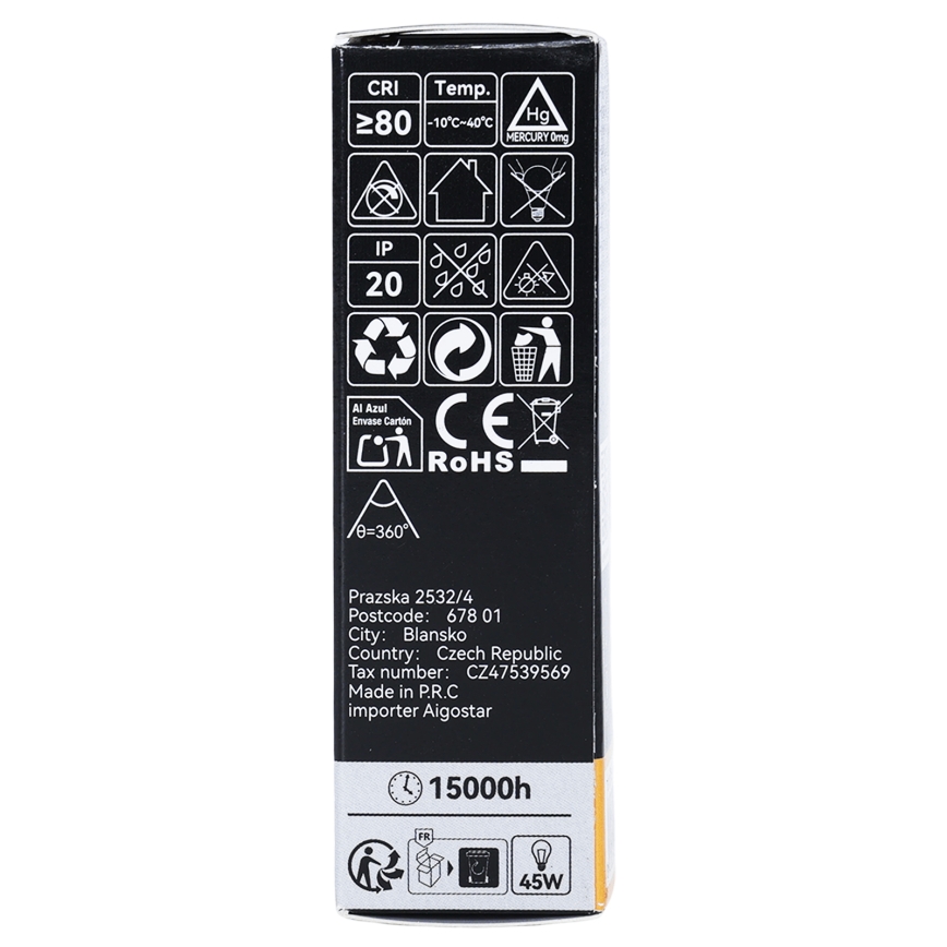 LED filament izzó T25 E14/6W/230V 3000K - Brilagi