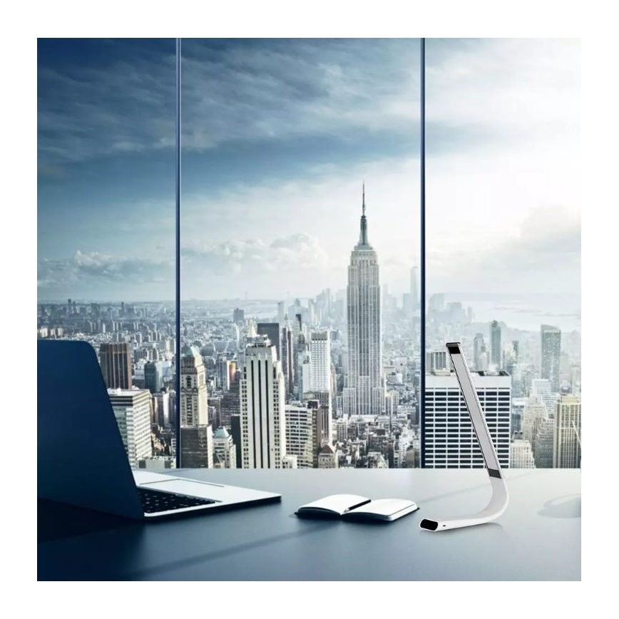 LED flexibilis, fényerőszabályozható asztali lámpa LED/6,5W/5V 2000 mAh 3000K/4500K/6000K