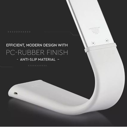 LED flexibilis, fényerőszabályozható asztali lámpa LED/6,5W/5V 2000 mAh 3000K/4500K/6000K