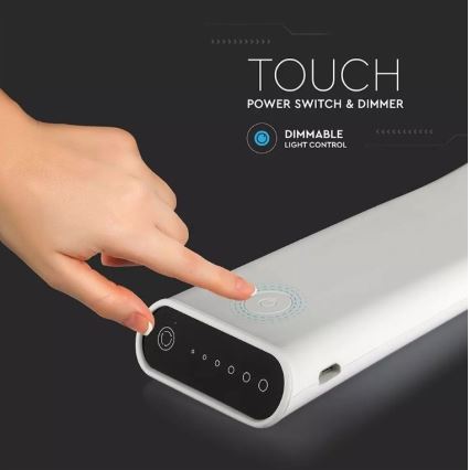 LED flexibilis, fényerőszabályozható asztali lámpa LED/6,5W/5V 2000 mAh 3000K/4500K/6000K