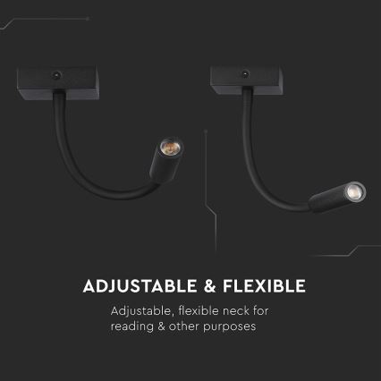 LED flexibilis fali lámpa LED/3W/230V