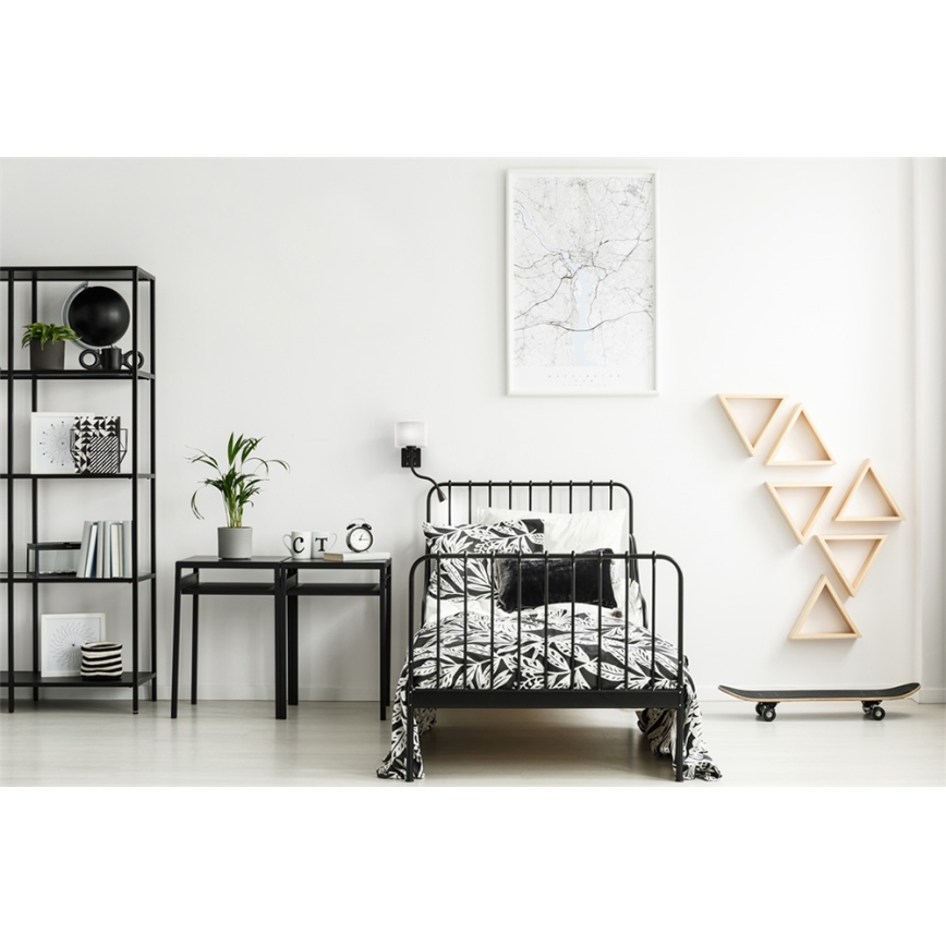 LED flexibilis lámpa POLO 1xE27/40W+LED/2W 230V fekete