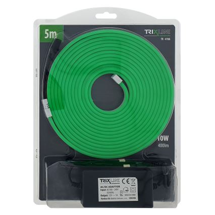 LED flexibilis szalag NEON LED/10W/230V 5 m IP65 zöld