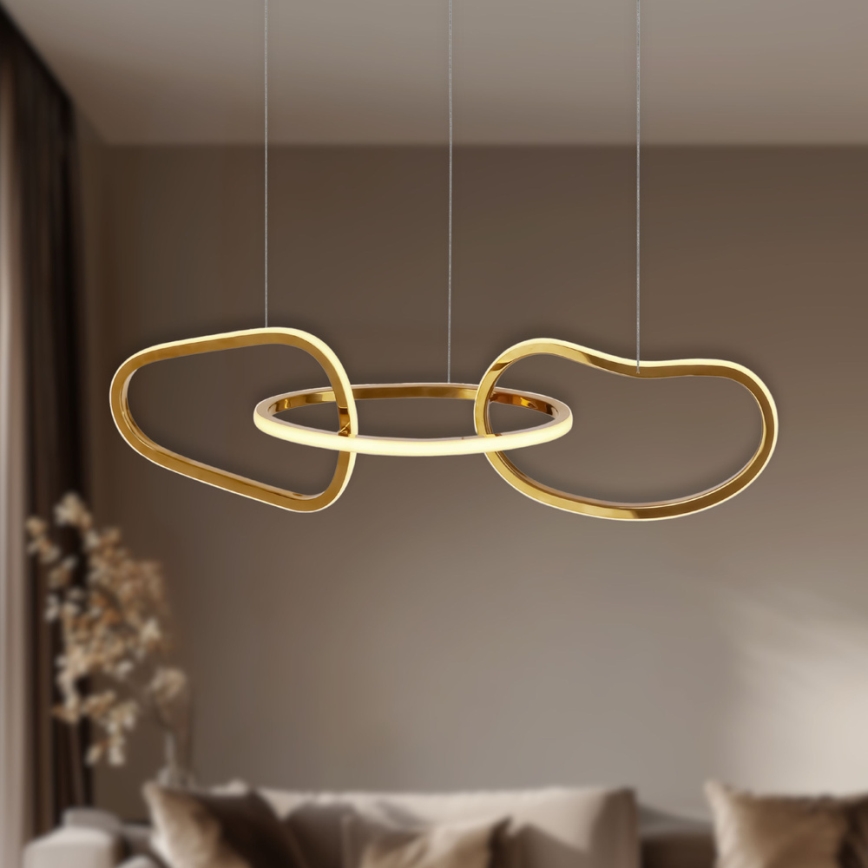 LED függeszték kábelen ANNELI LED/30W/230V 80 cm arany