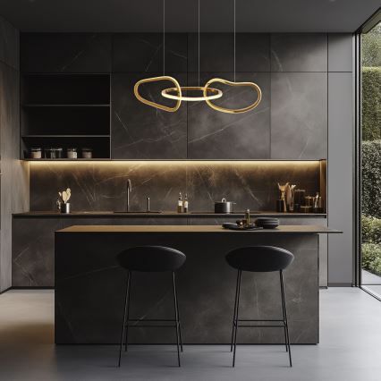 LED függeszték kábelen ANNELI LED/30W/230V 80 cm arany