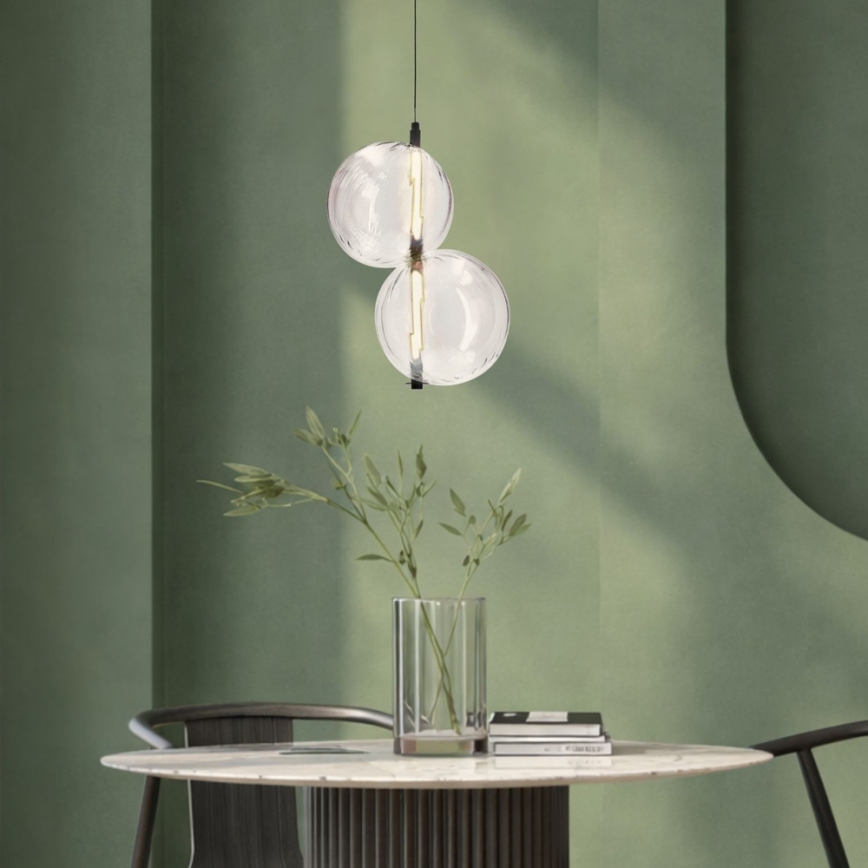 LED függeszték kábelen PLAYA LED/10W/230V fekete
