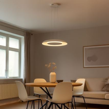 LED függeszték kábellel PIATTINO LED/30W/230V 2700/3200/4000K átm. 40 cm fehér