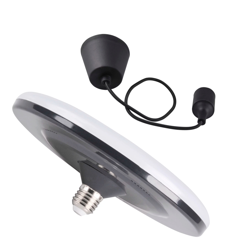 LED Függeszték KIKI 1xE27/15W/230V fekete