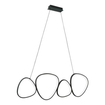 LED függeszték PETRA, kábeles, 48W, 230V, 4000K, fekete