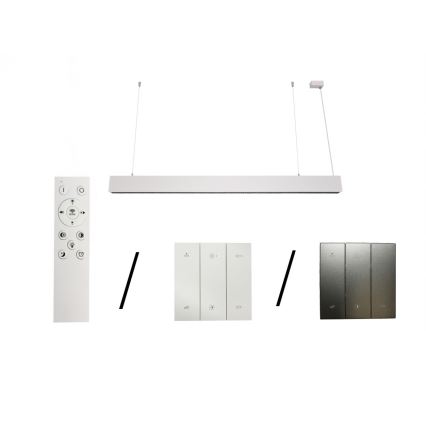 LED függeszték zsinóron LED/55W/230V 3000/4000/6500K 120 cm fehér