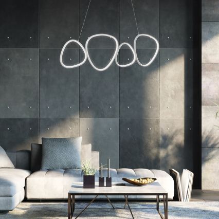 LED függőlámpa kábelen HELIX LED/50W/230V ezüst