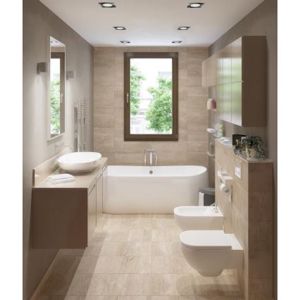 LED Fürdőszobai beépíthető lámpa BONO LED/8W/230V 4000K IP65 fényezett króm