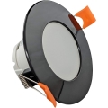LED Fürdőszobai beépíthető lámpa LED/5W/230V 3000K IP65 fekete
