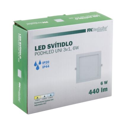 LED Fürdőszobai beépíthető lámpa LED/6W/230V 3000/4000/6000K IP44