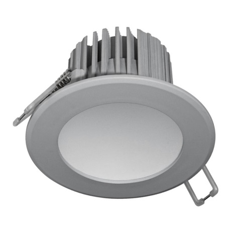 LED Fürdőszobai beépíthető lámpa LED/7W/230V 2800K szürke IP44