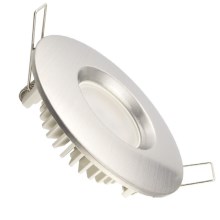 LED Fürdőszobai beépíthető lámpa LED/7W/230V 4000K ezüst IP44