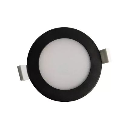 LED Fürdőszobai beépíthető lámpa LED/7W/230V 4000K fekete IP44