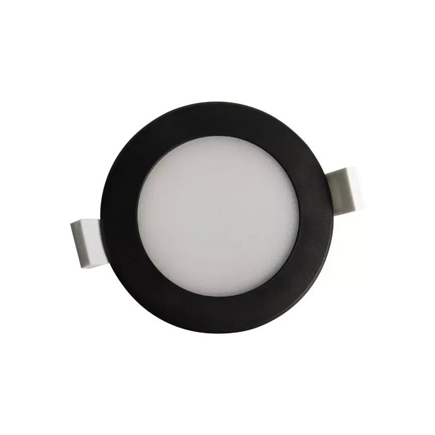 LED Fürdőszobai beépíthető lámpa LED/7W/230V 4000K fekete IP44