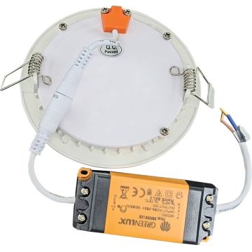 LED Fürdőszobai beépíthető lámpa VEGA LED/24W/230V 2800K átm. 29,8 cm IP44 hó fehér