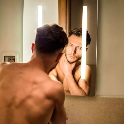 LED Fürdőszobai fűtött, háttérvilágítású tükör LED/17W/230V IP44