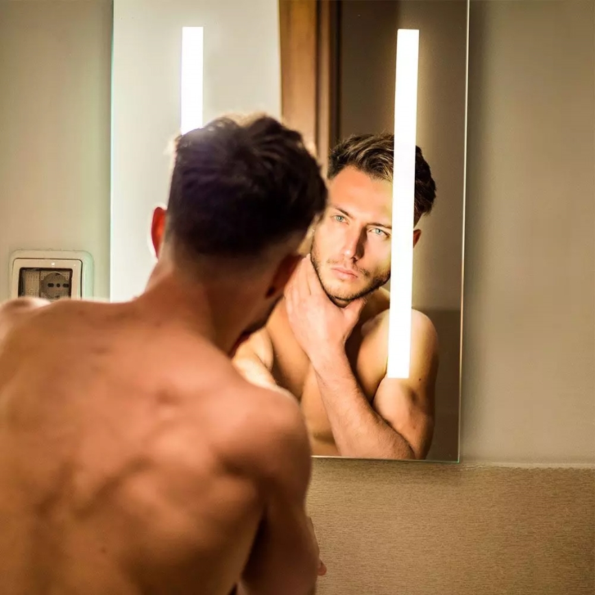 LED Fürdőszobai fűtött, háttérvilágítású tükör LED/17W/230V IP44