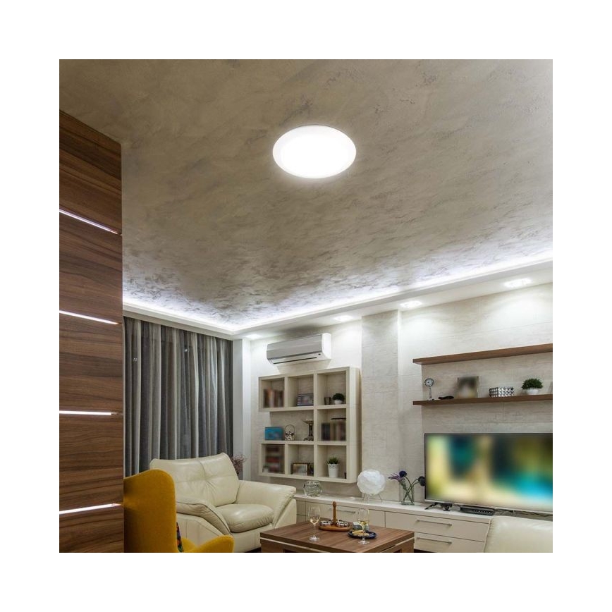 LED Fürdőszobai lámpa érzékelővel LED/20W/230V 3000/4000/6000K IP66 átm. 30 cm